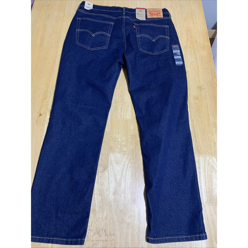 Levi's 514 Men's Straight Fit Stretch Jeans Rinsed Blue W36X30L